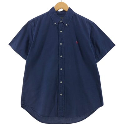 古着 ラルフローレン Ralph Lauren POLO RALPH LAUREN 半袖 ボタンダウンシャツ メンズL相当/eaa537789
