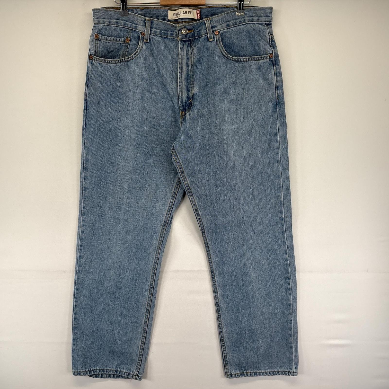 古着 リーバイス Levi's デニム パンツ 505 ストレート ジーパン 大きいサイズ ジーンズ ジッパーフライ W38 L30  ブルー系 メンズ