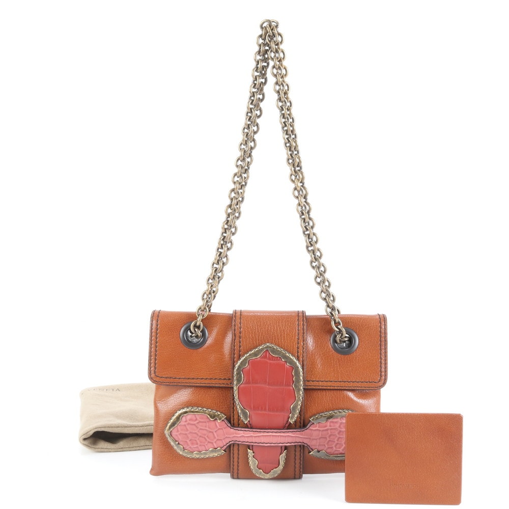 ■極美品 ボッテガヴェネタ クロコダイルショルダーバッグ レザー