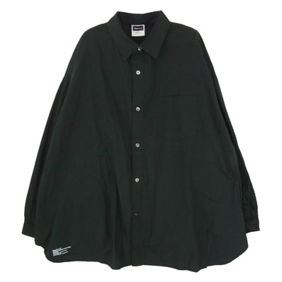 FreshService フレッシュサービス FSW-22-SH CORPORATE REGULAR COLLAR SHIRT コーポレート レギュラーカラー シャツ ブラック系 F【中古】