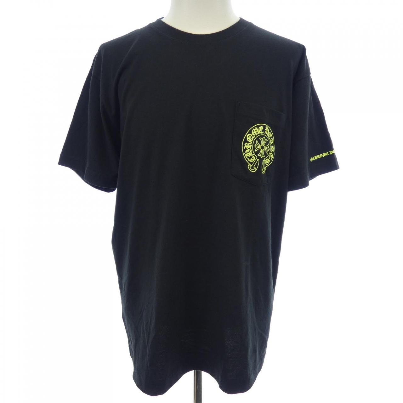 Chrome Hearts Neon Yellow Horseshoe S/S T-Shirt "Black"