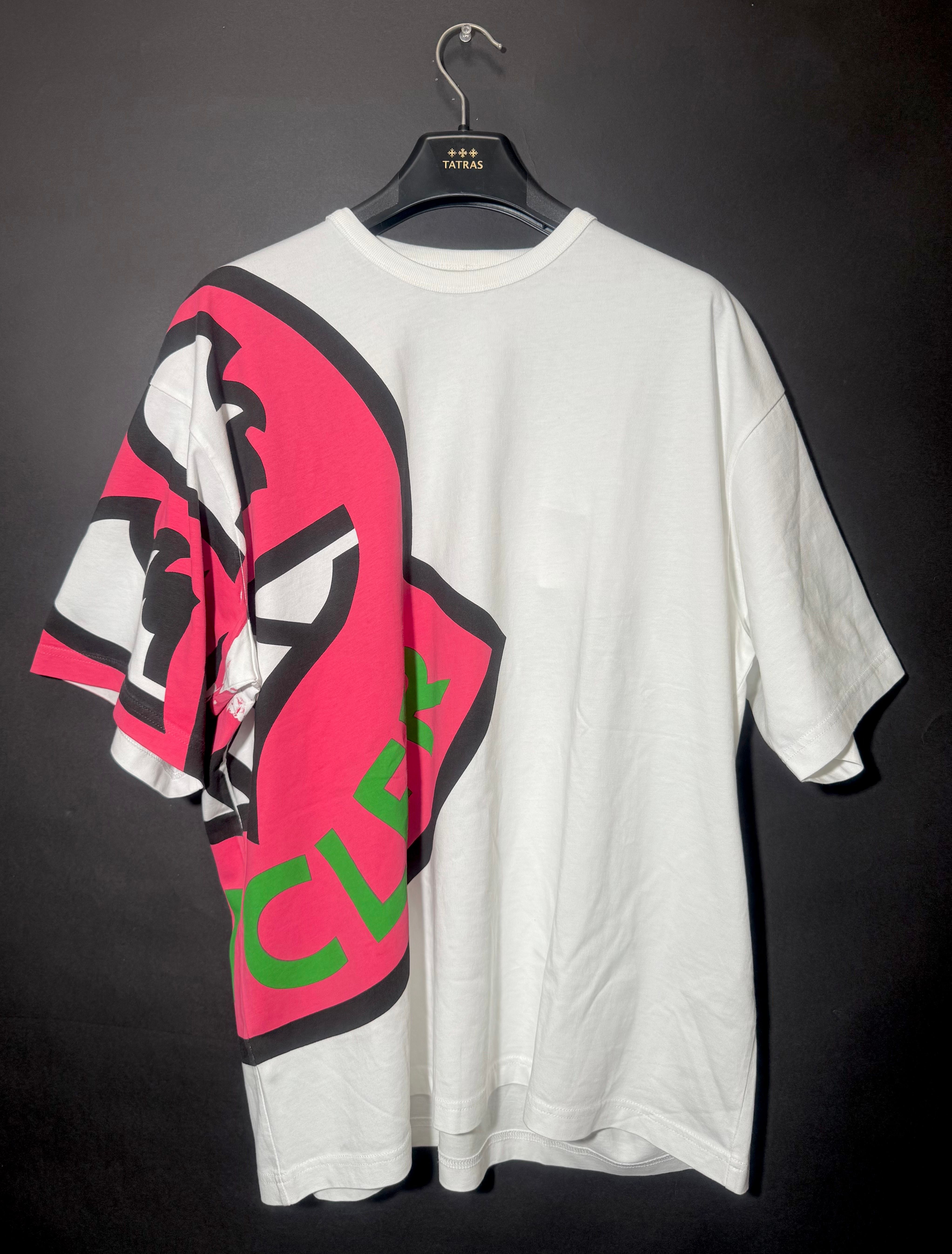 新品/極希少/限定☆モンクレール ラージロゴTシャツホワイト/L