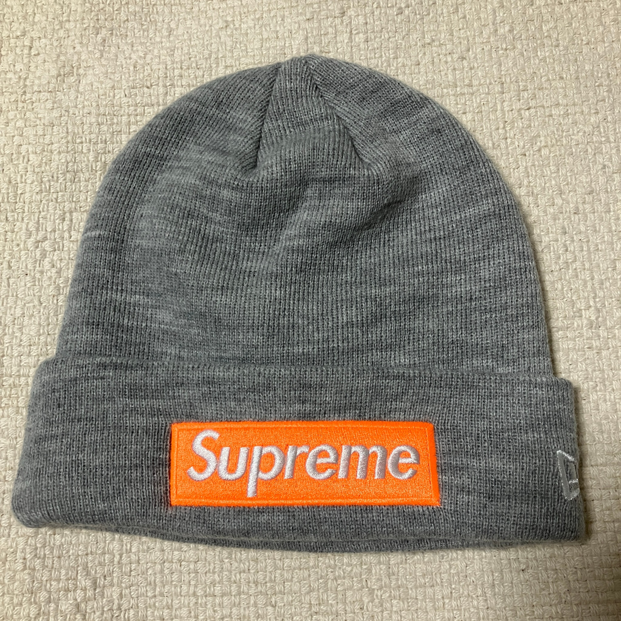 Supreme New Era Box Logo Beanie (17FW) "Grey"