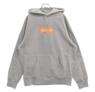 Supreme Box Logo Hooded Sweatshirt "Hether Grey" (17FW)