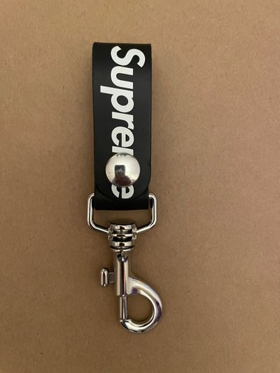 Supreme Leather Key Loop "Black"