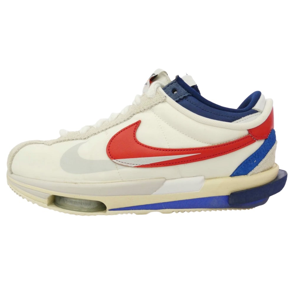 NIKE ナイキ Sacai サカイ DQ0581-100 × sacai サカイ Zoom Cortez White and University Red ズーム コルテッツ スニーカー マルチカラー系 27.5cm【中古】