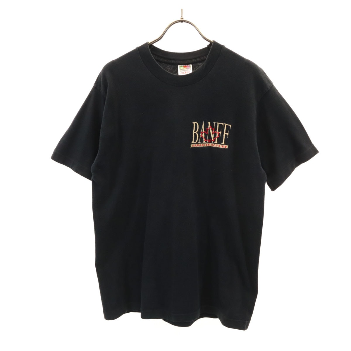 FRUIT OF THE LOOM フルーツオブザルーム カナダ製 BANFF 半袖 Tシャツ M ブラック シングルステッチ