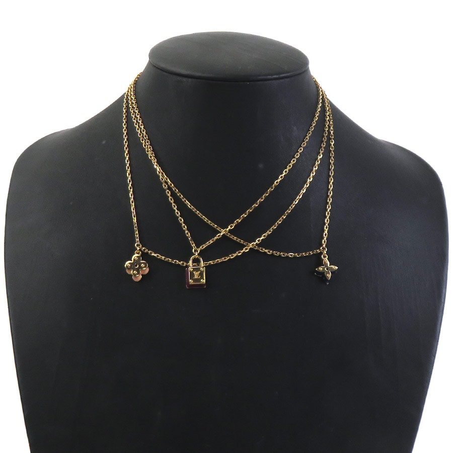 ルイ ヴィトン LOUIS VUITTON ネックレス コリエ スウィートチャーム メタル ゴールド レディース M66246【中古】 56882b