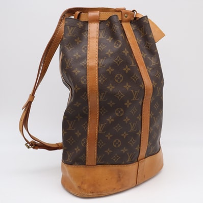 LOUIS VUITTON ルイ・ヴィトン モノグラム ランドネGM M42244 ショルダーバッグ ブラウン コーティングキャンバス レザー レディース