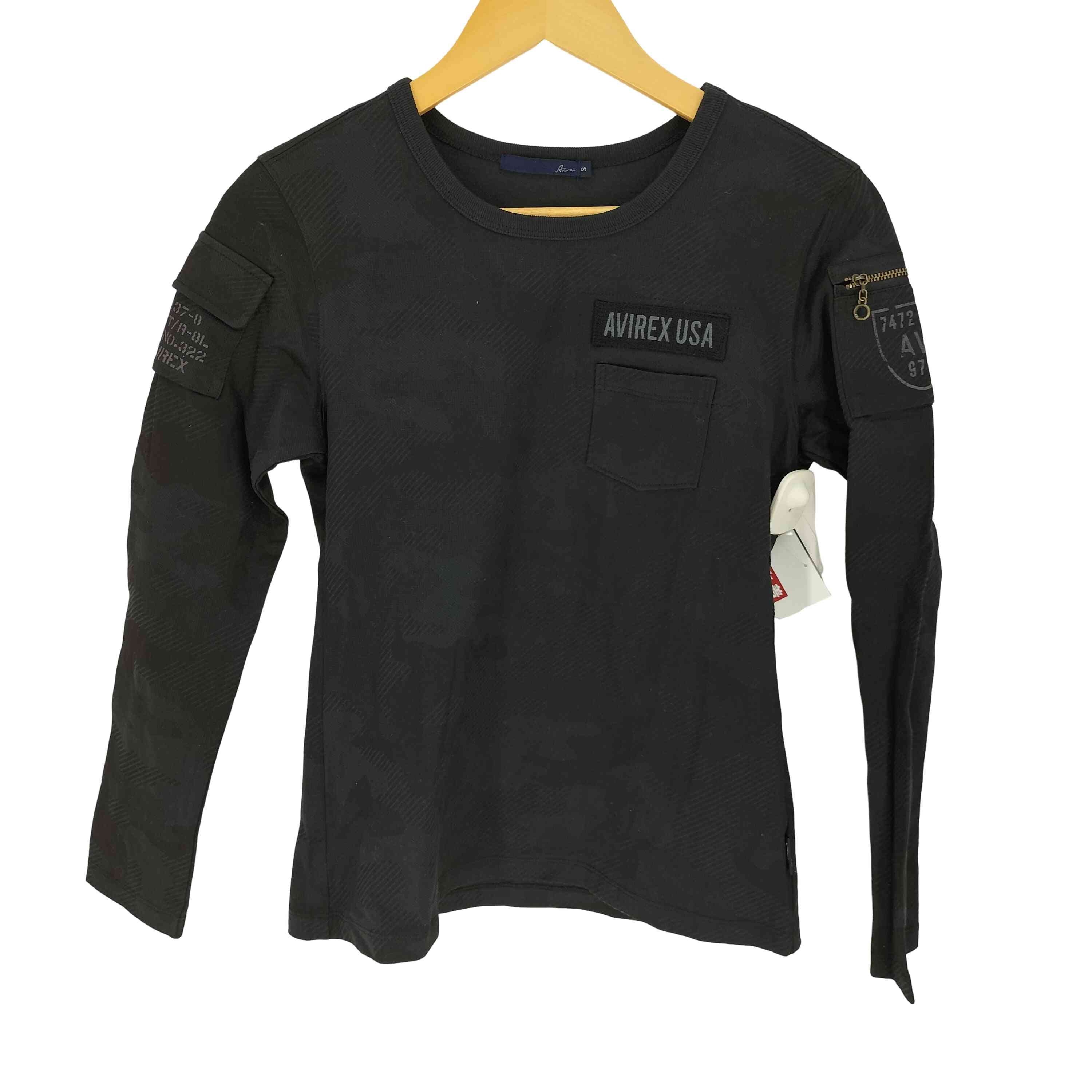 袖ポケット クルーネックカットソー【1141726505925】