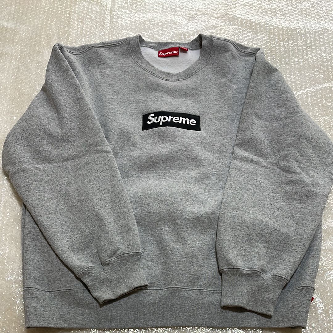 Supreme Box Logo Crewneck "Heather Grey" (22FW)