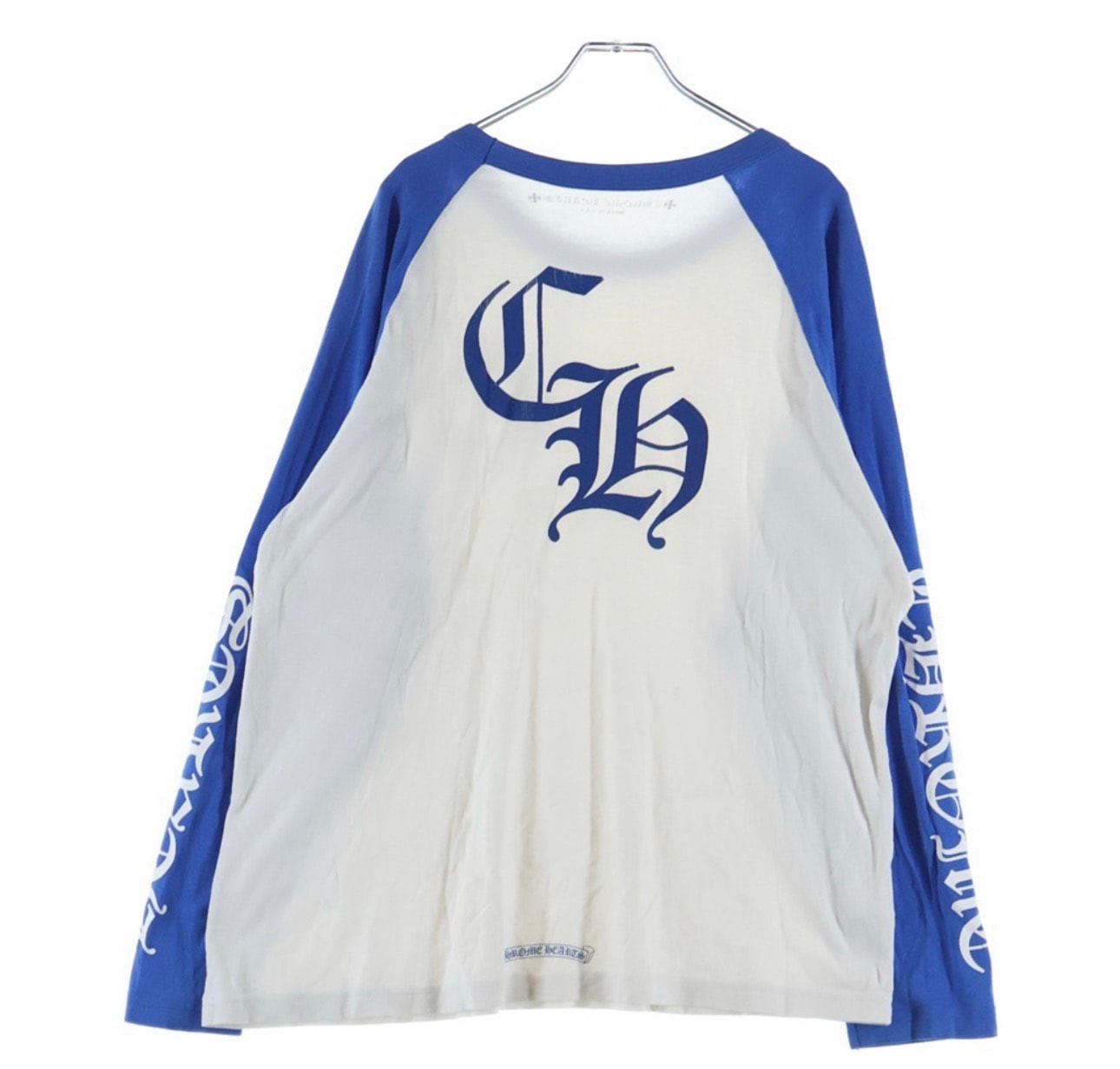Chrome Hearts Horse shoe Baseball L/S T Shirt "Blue/White"