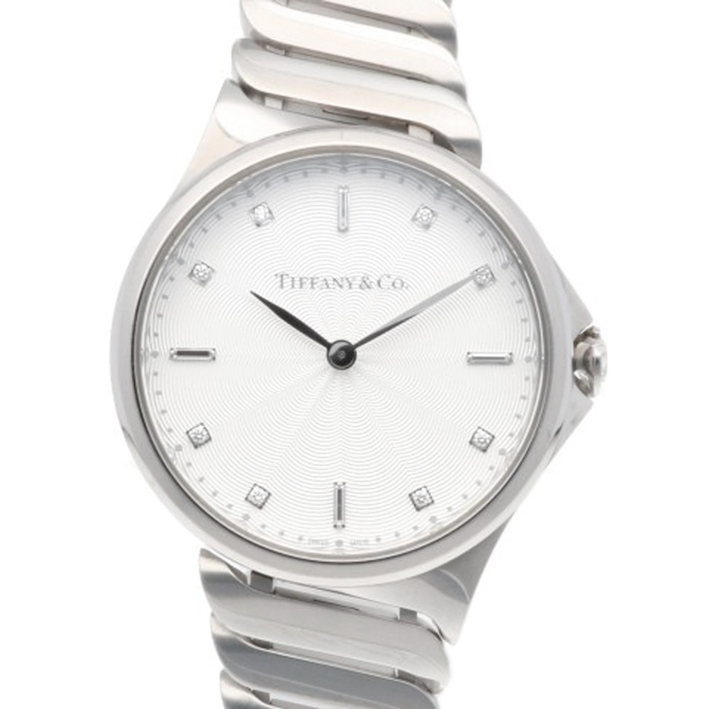 ティファニー メトロ2 腕時計 時計 ステンレススチール 60874794 クオーツ レディース 1年保証 TIFFANY&Co.  中古