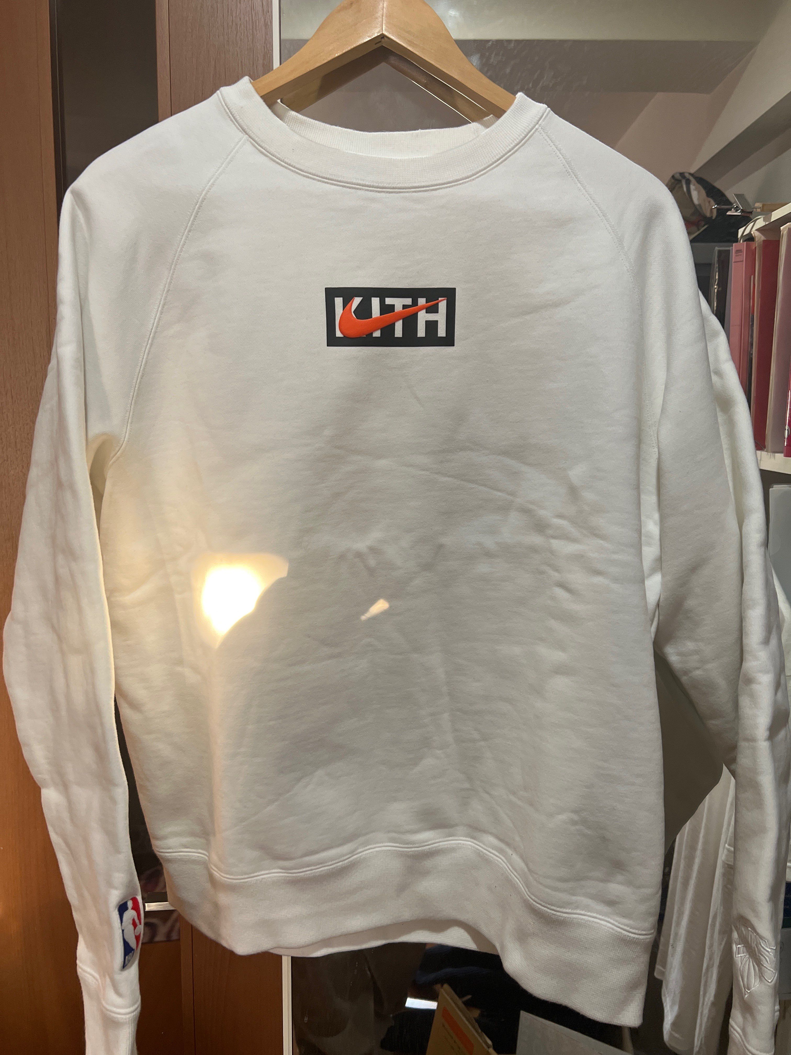 KITH Nike for New York Knicks Fleece Crewneck "White"