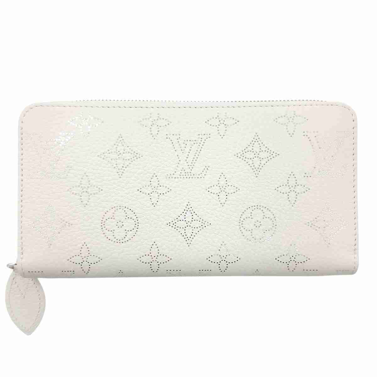 LOUIS VUITTON ルイ・ヴィトン 日本限定 ジッピー・ウォレット 長財布 M11366 モノグラムマヒナ ホワイト NFC刻印 レディース【中古】