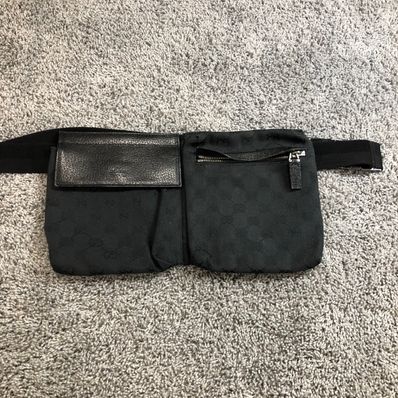 GUCCI GG Waist Bag Canvas "Black"