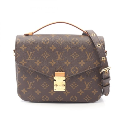 ルイ・ヴィトン LOUIS VUITTON ポシェット メティス MM ハンドバッグ バッグ PVCコーティングキャンバス レザー モノグラム レディース ブラウン系 M44875 【中古】