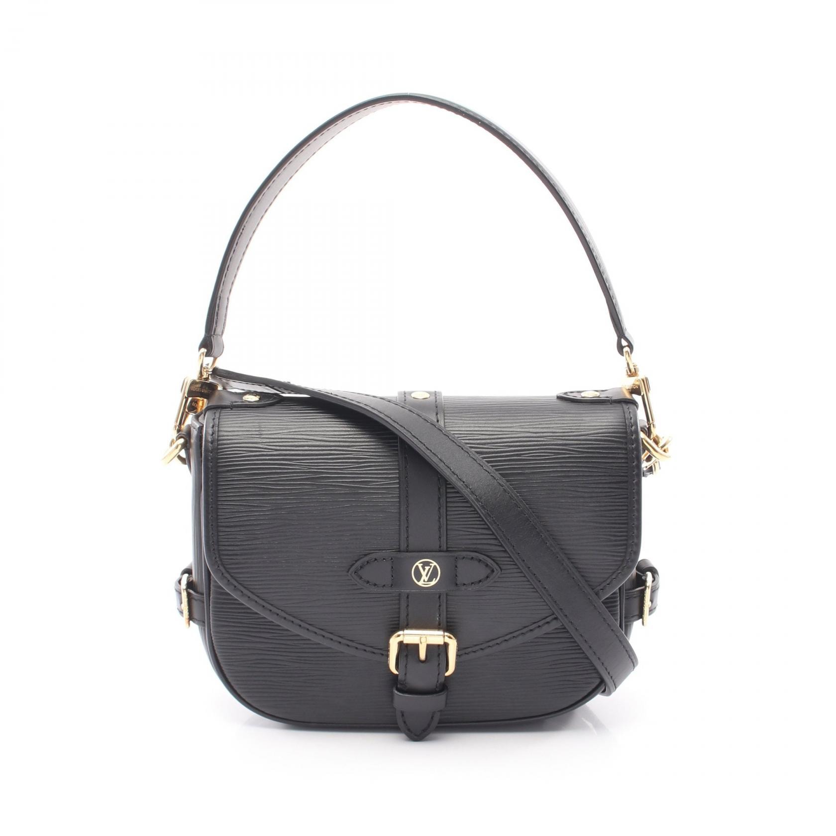 ルイ・ヴィトン LOUIS VUITTON ソミュールBB 2WAY ハンドバッグ バッグ レザー エピ ノワール レディース ブラック系 M23469 【中古】
