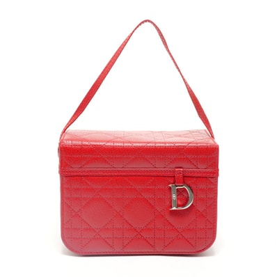 ディオール Dior カナージュ バニティ ハンドバッグ【中古】
