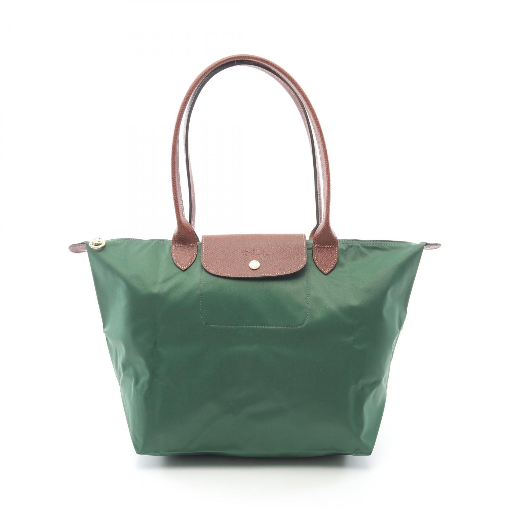 ロンシャン Longchamp ル プリアージュ オリジナル L トートバッグ バッグ キャンバス レザー レディース グリーン系 / ブラウン系 L1899089P95 【新品】