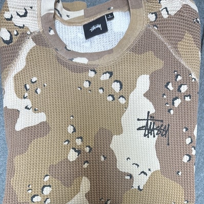 Stussy Raglan Thermal Basic Stock "Desert Camo" (FA24)