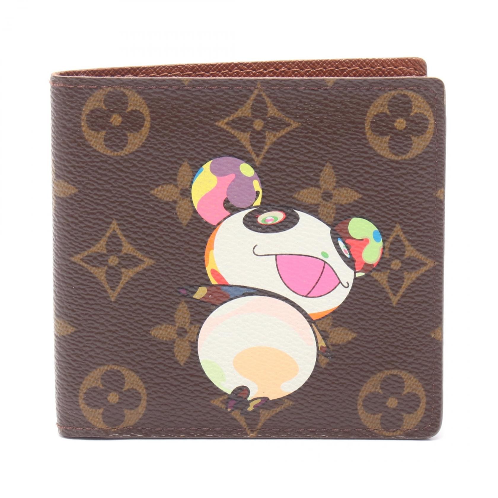 Louis Vuitton x Takashi Murakami Porte Bie Caltecredi Monne Monogram Panda