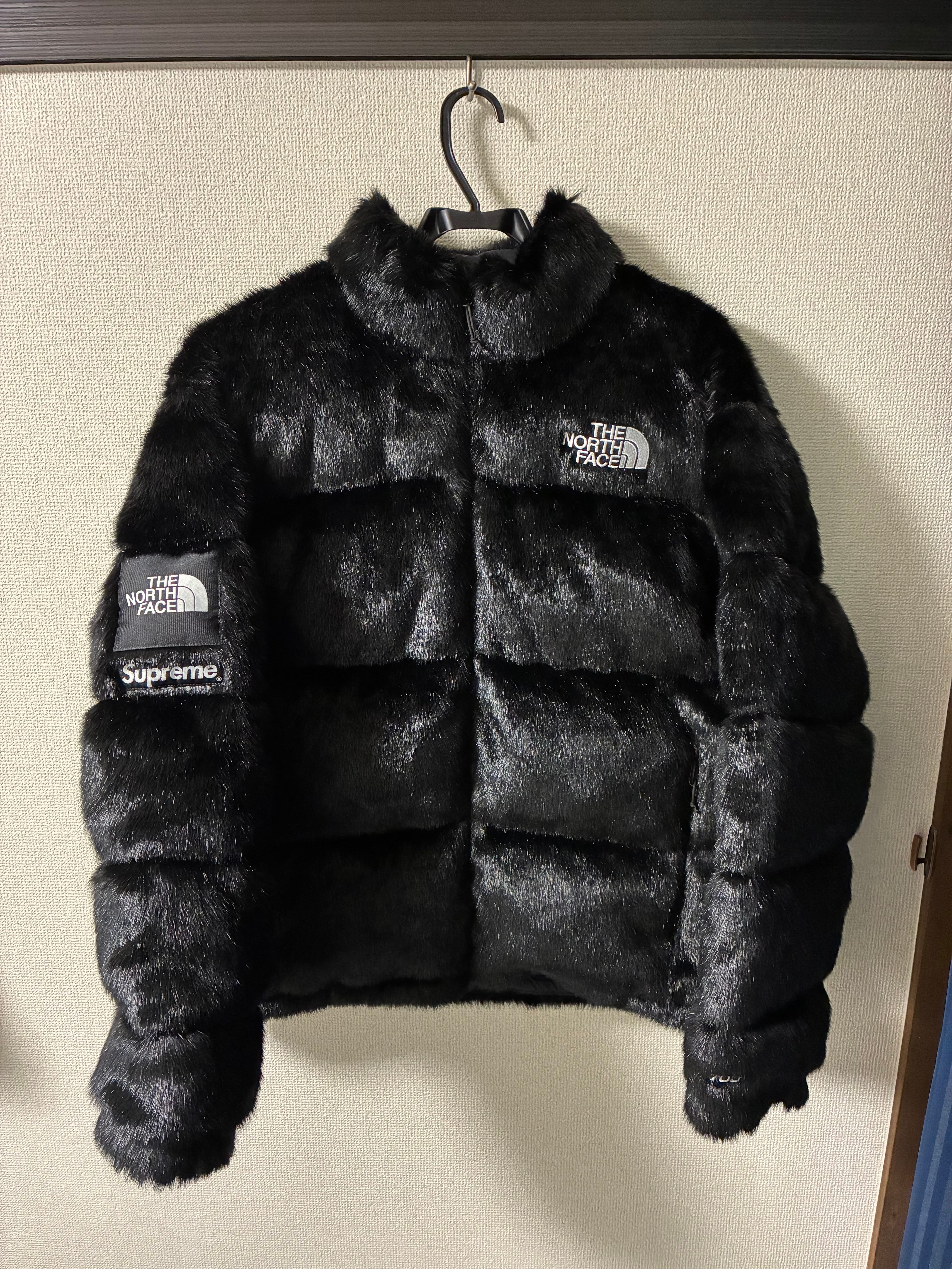 Supreme x The North Face Faux Fur Nuptse Jacket "Black"