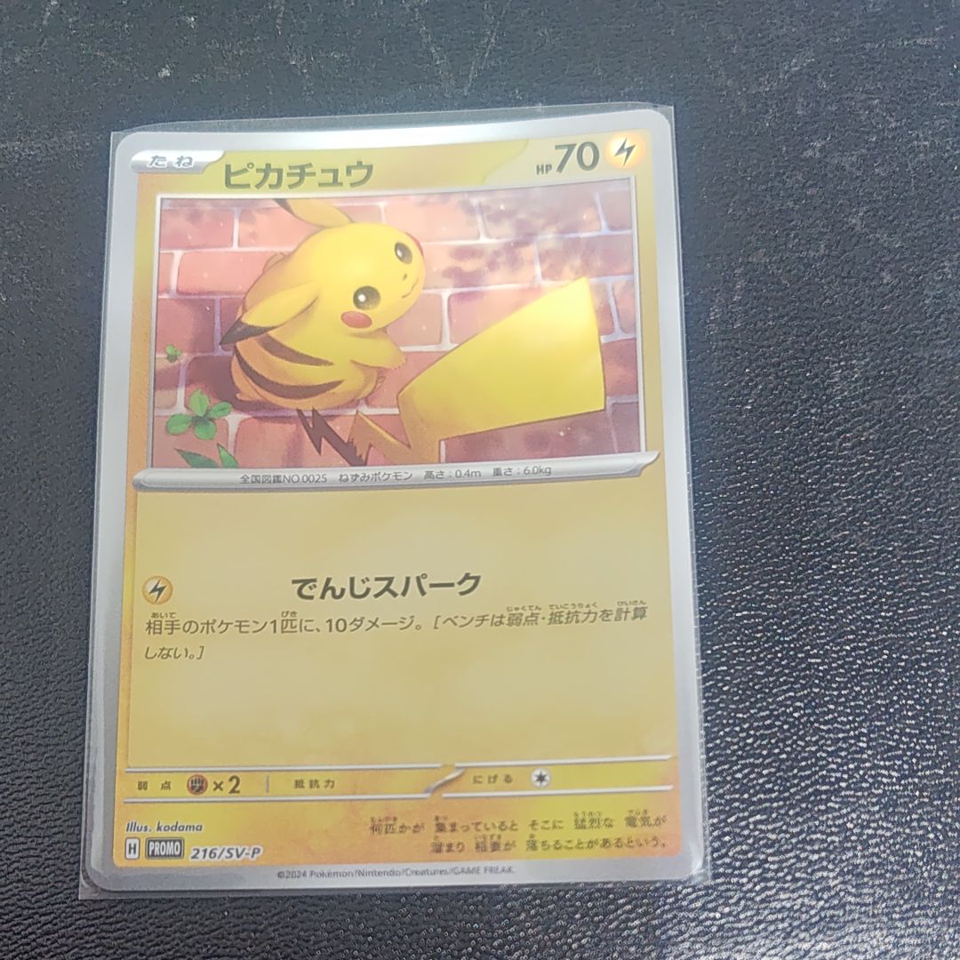 ピカチュウ P [SV-P 216](プロモカードパック「ポケカの夏がキタ!プロモカードGetキャンペーン!」)