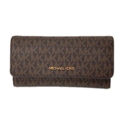 MICHAEL KORS マイケルコース レディース 長財布 JET SET TRAVEL 35F8GTVF3B ブラウン