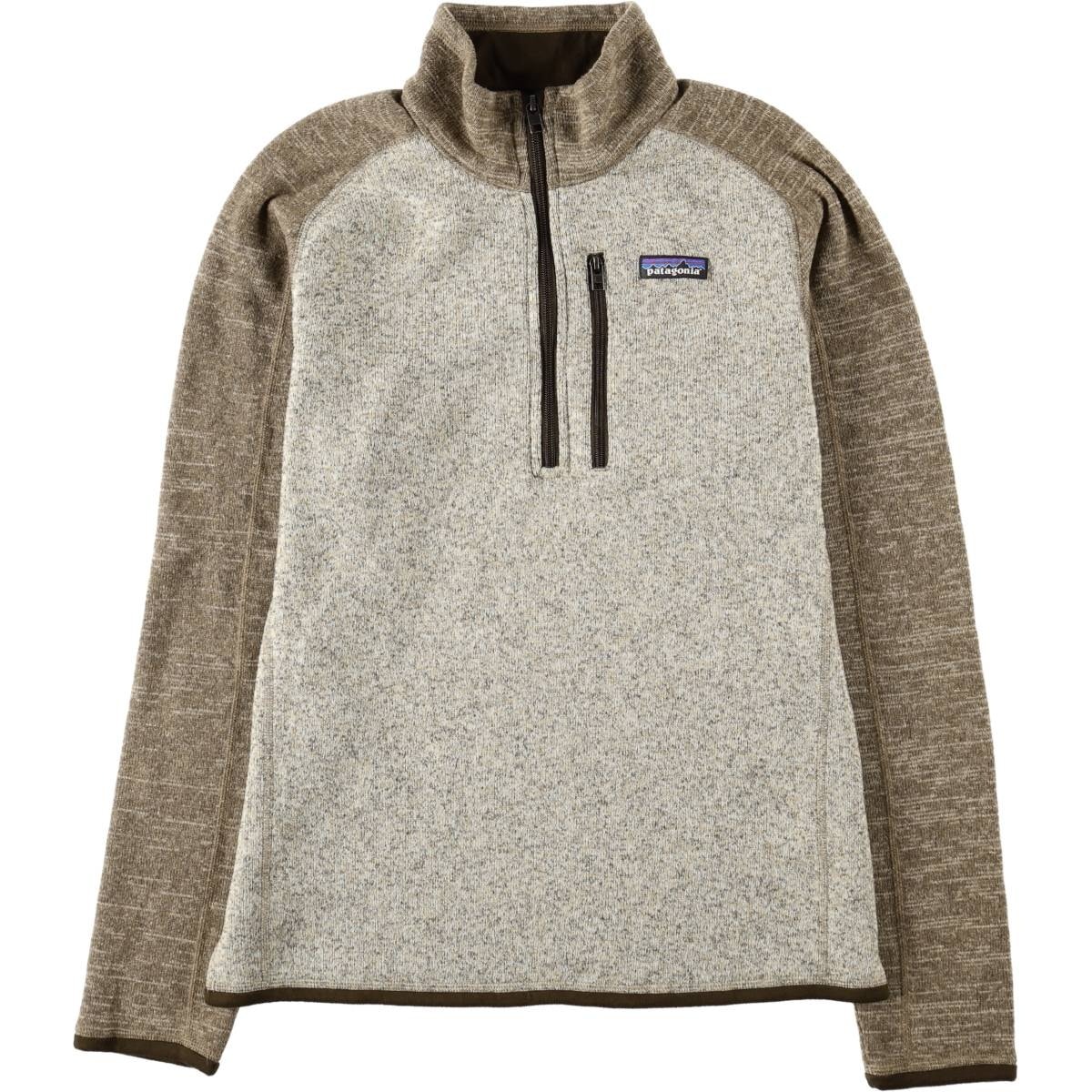 古着 パタゴニア Patagonia ベターセーター 1/4ジップ 25523FA19 ハーフジップ ツートン フリースプルオーバー メンズS相当/eaa685801