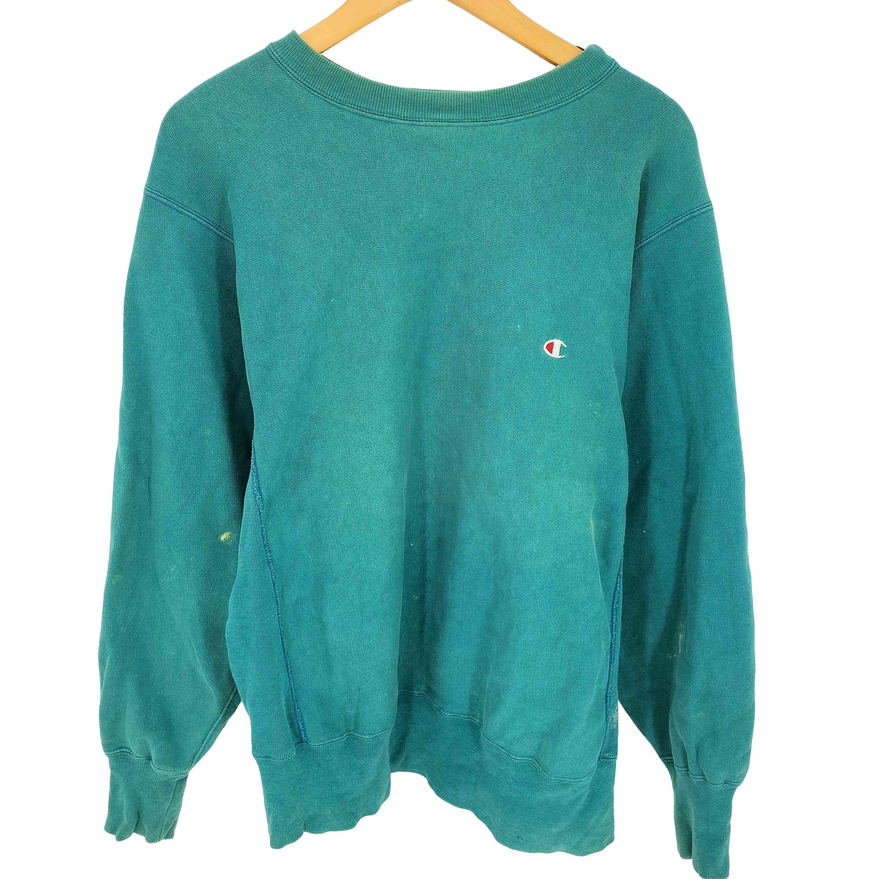 90s USA製 REVERSE WEAVE 目あり クルーネックスウェット【1143036666105】