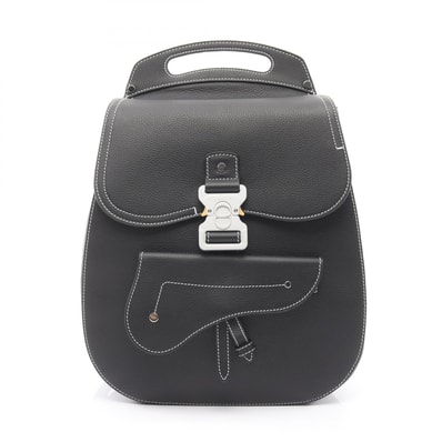 ディオール Dior Gallop ギャロップ リュックサック バックパック バッグ レザー メンズ ブラック系 【中古】