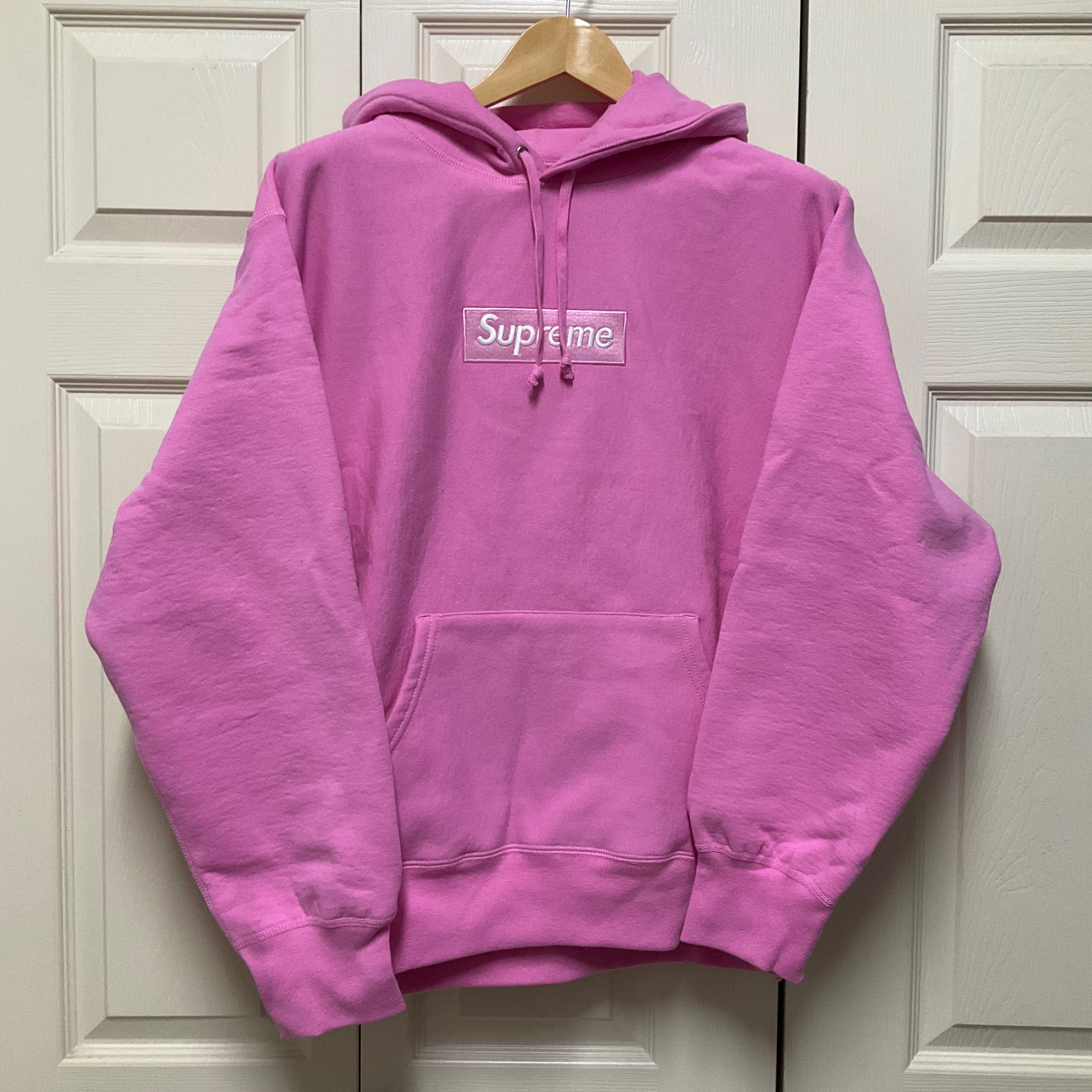 Supreme Box Logo Hooded Sweatshirt "Pink" (21FW)