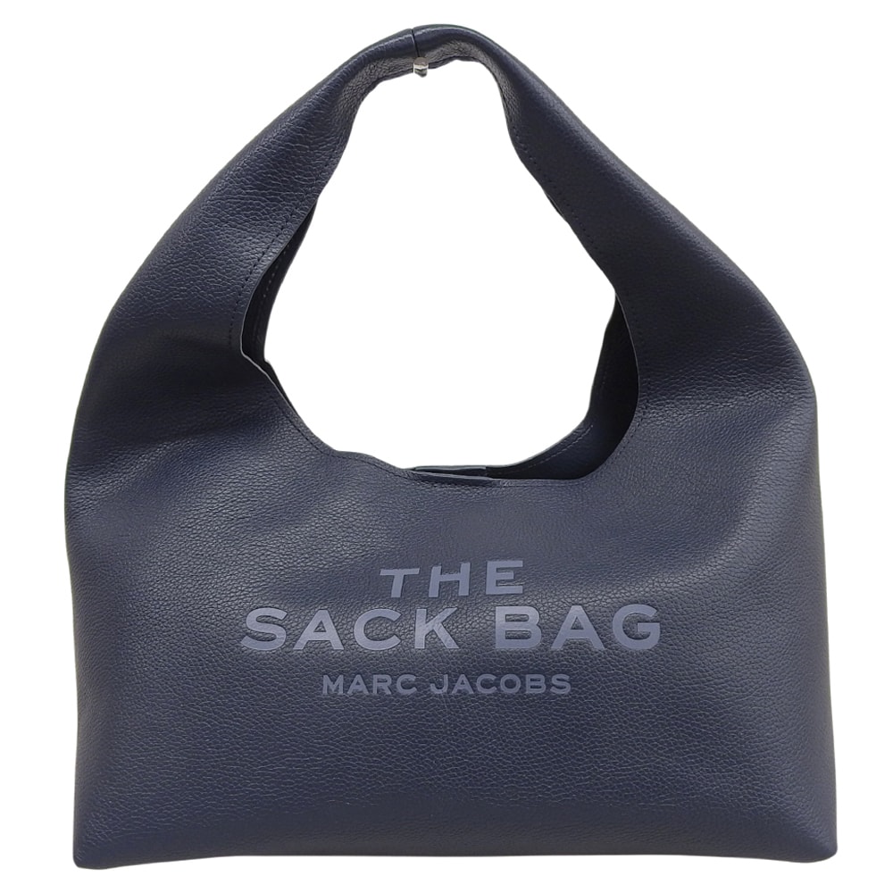 マーク ジェイコブス 美品 THE SACK BAG/ザ サック バッグ ミディアム フルグレインカーフ エンボスロゴ ショルダーバッグ
