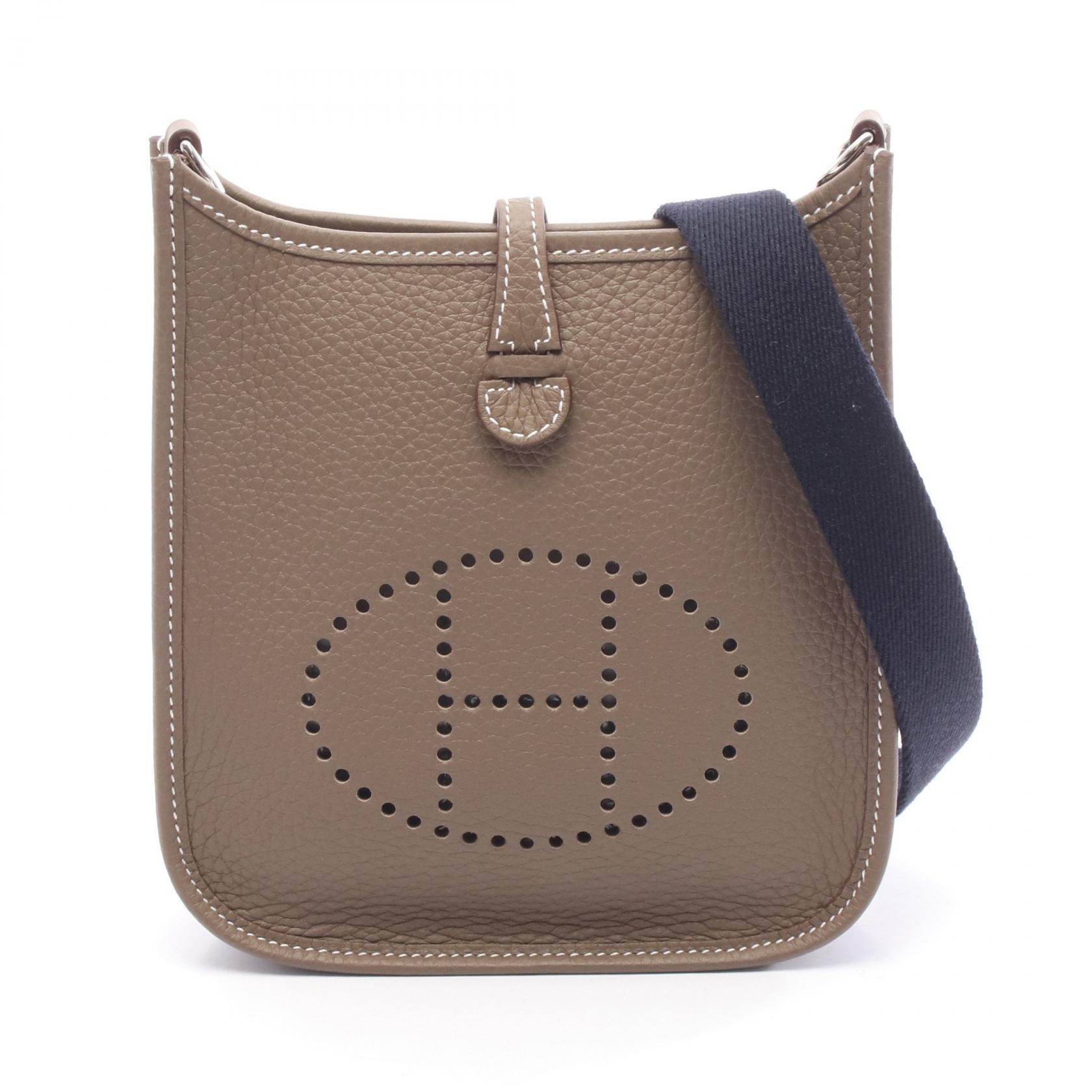 エルメス HERMES エヴリンTPM ショルダーバッグ バッグ レザー トリヨンクレマンス トリヨンクレマンス エトゥープ K刻印(2025年製造) レディース グレー系 【中古】