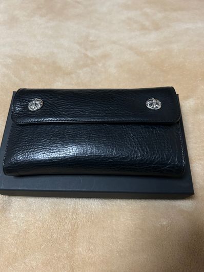 Chrome Hearts Wave Wallet Leather "Black"