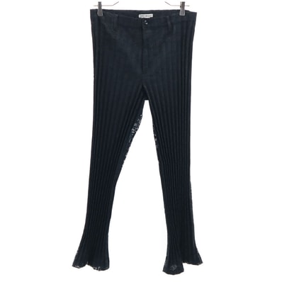 ISSEY MIYAKE イッセイミヤケ 日本製 レース パンツ 2 ブラック