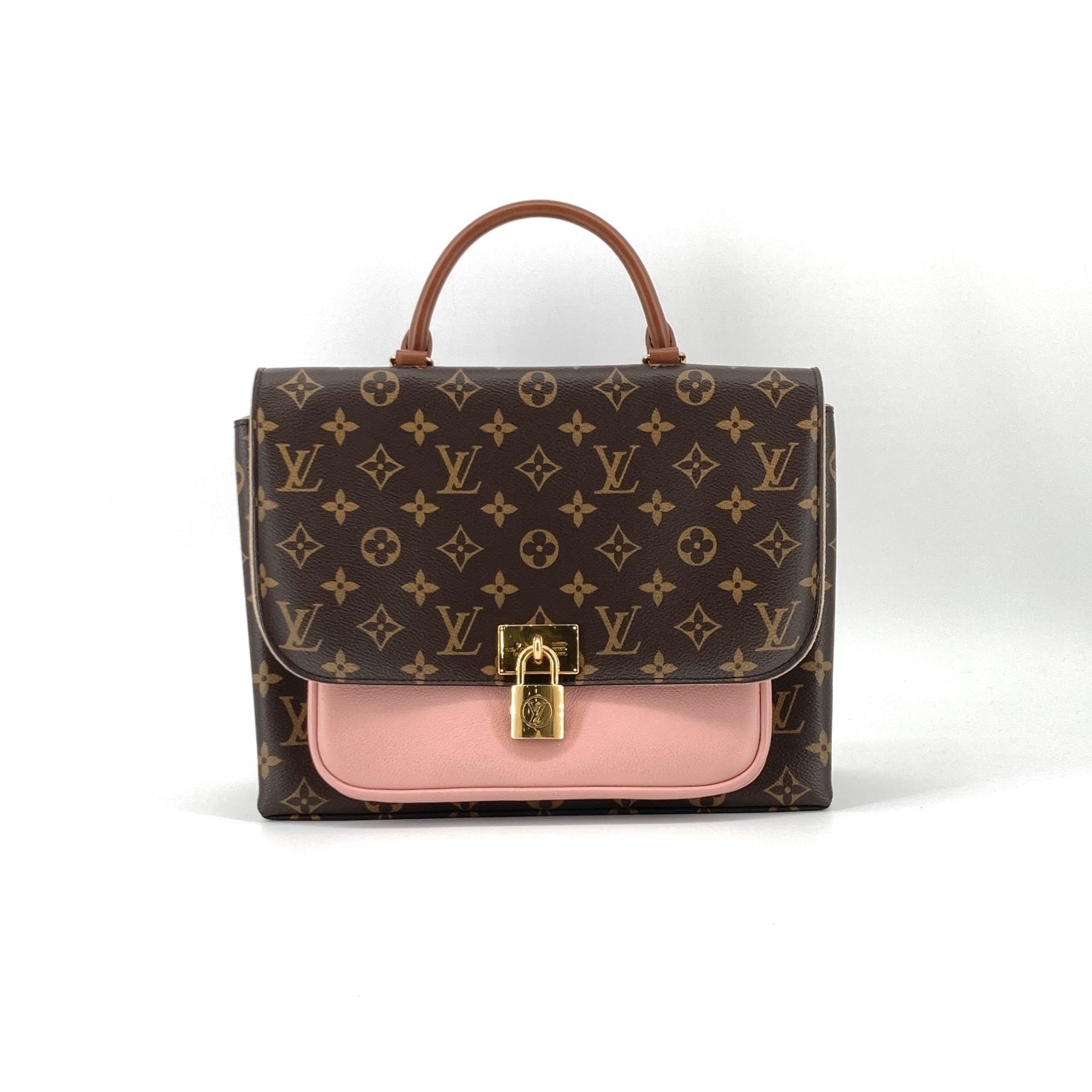 LOUIS VUITTON(ルイ・ヴィトン) マリニャン モノグラムキャンバス カーフレザー 2way M43960 ハンドバッグ ブラウン×ピンク