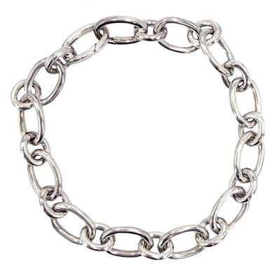 TIFFANY&Co. ティファニー ブレスレット ラウンドチェーンリンク ジュエリー アクセサリー シルバー925 ユニセックス 約19.9g 美品【中古品】