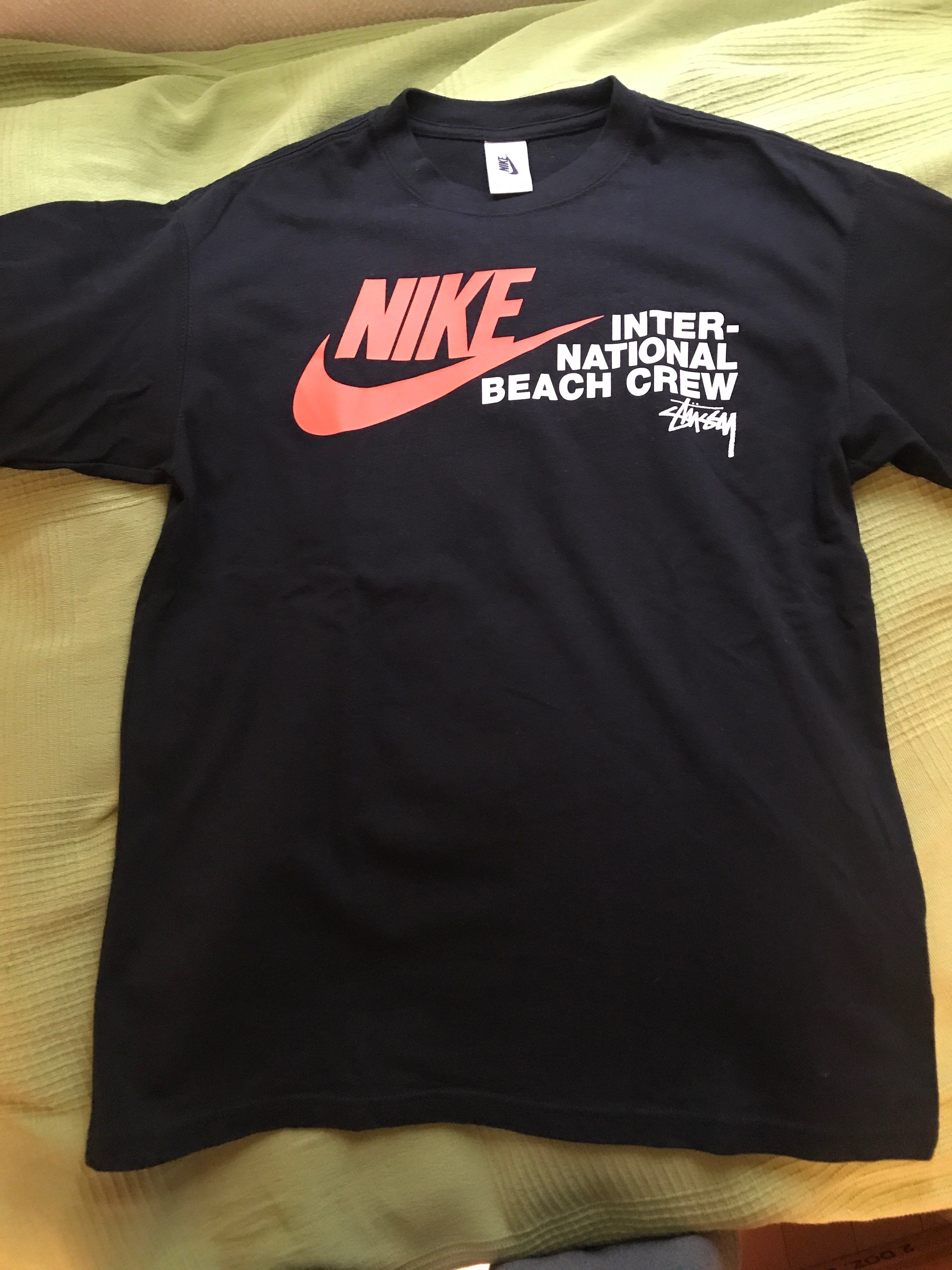 Nike x Stussy International Beach Crew T-Shirt "Black"