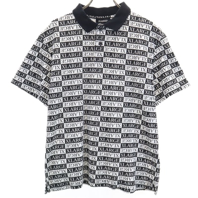 XLARGE エクストララージ 総ロゴ 半袖 ポロシャツ S ホワイト