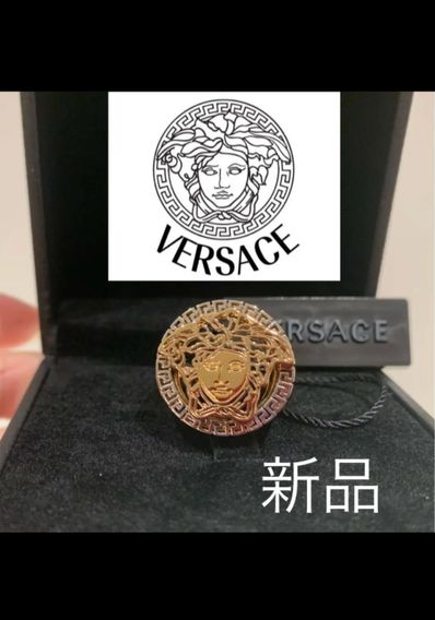 新品❗️ヴェルサーチ ビッグメデューサ リング 21号