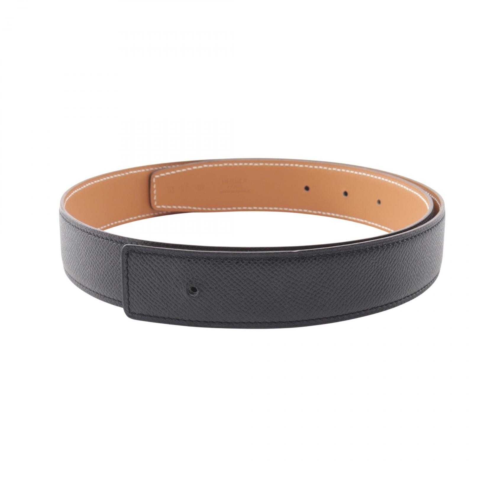 エルメス HERMES コンスタンス ノワール ゴールド リバーシブル ベルト 衣料品 ヴォーエプソン / ヴォースイフト ヴォーエプソン □L刻印(2008年製造) レディース ブラック系 / ブラウン系 【中古】