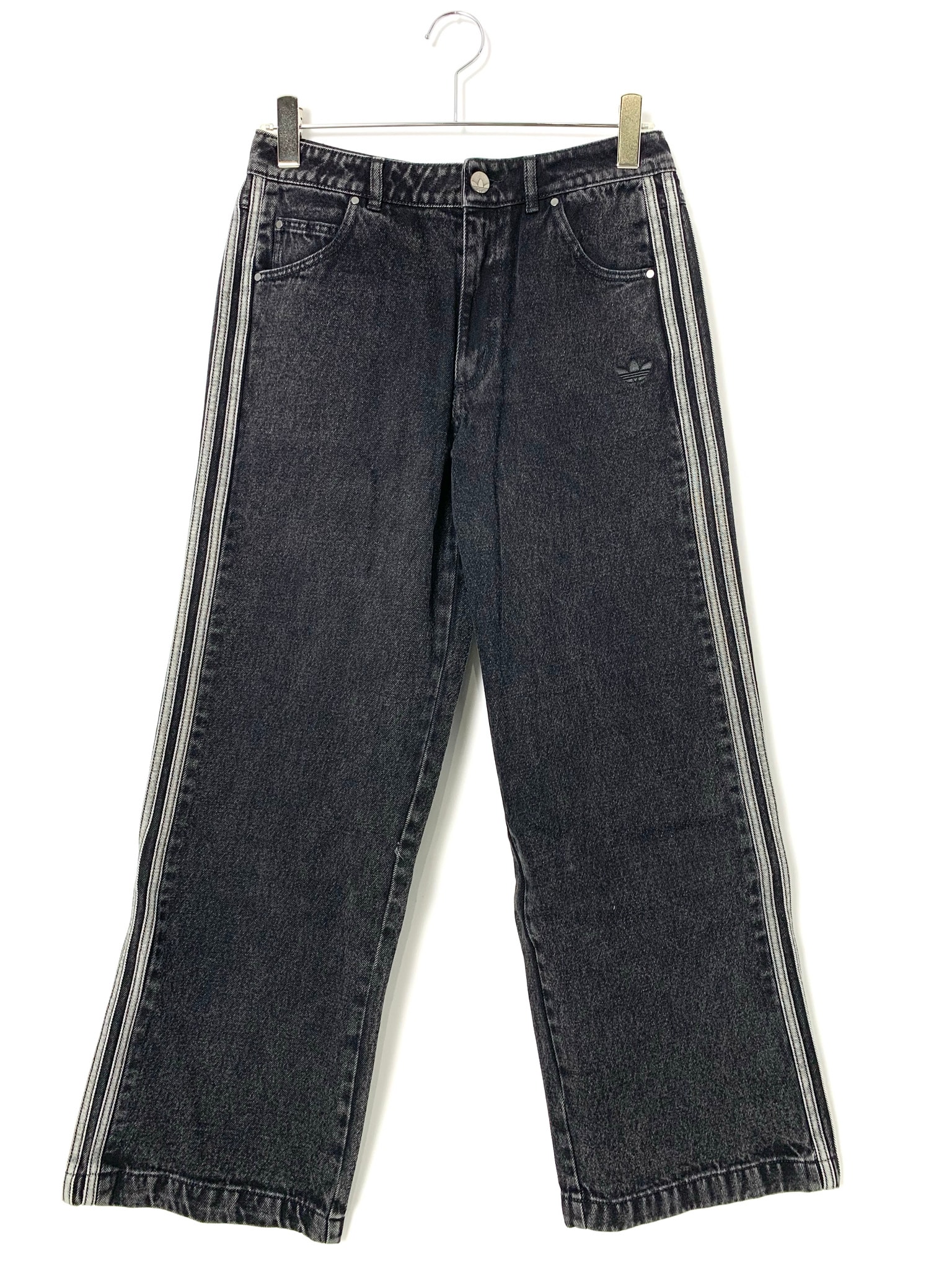 adidas Women's Adicolor Denim 3-Stripes Track Pants "Black"