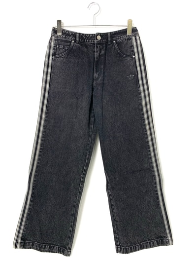adidas Women's Adicolor Denim 3-Stripes Track Pants "Black"