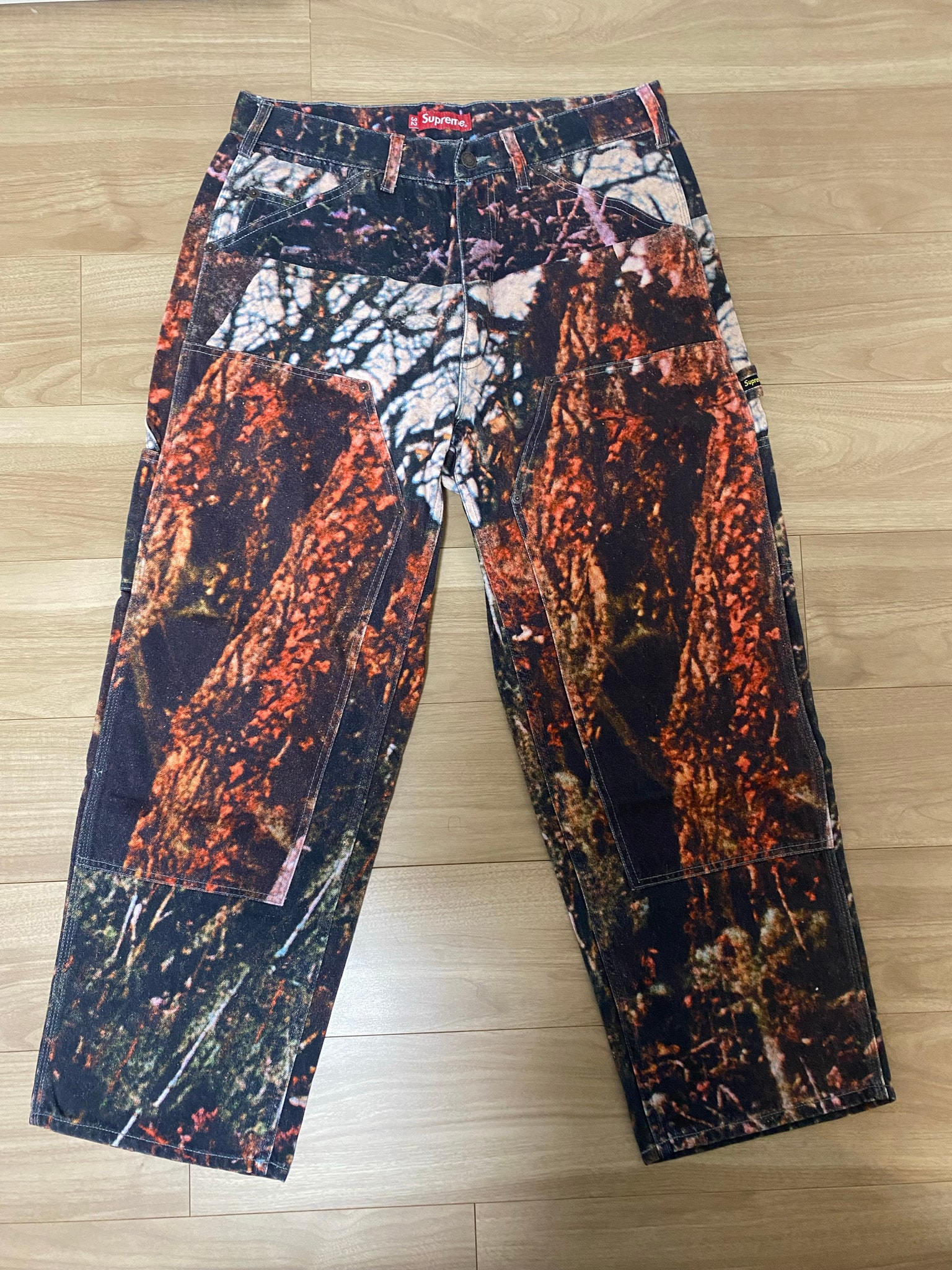 Supreme Double Knee Denim Painter Pant "Woods"