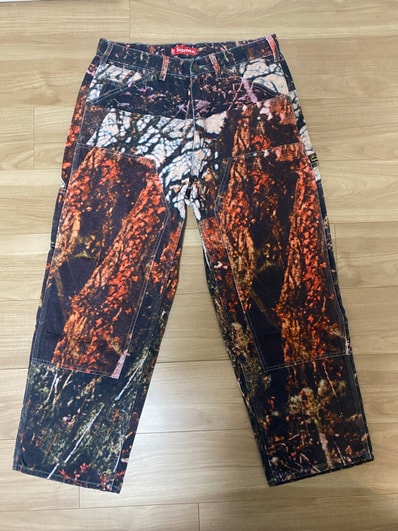 Supreme Double Knee Denim Painter Pant "Woods"