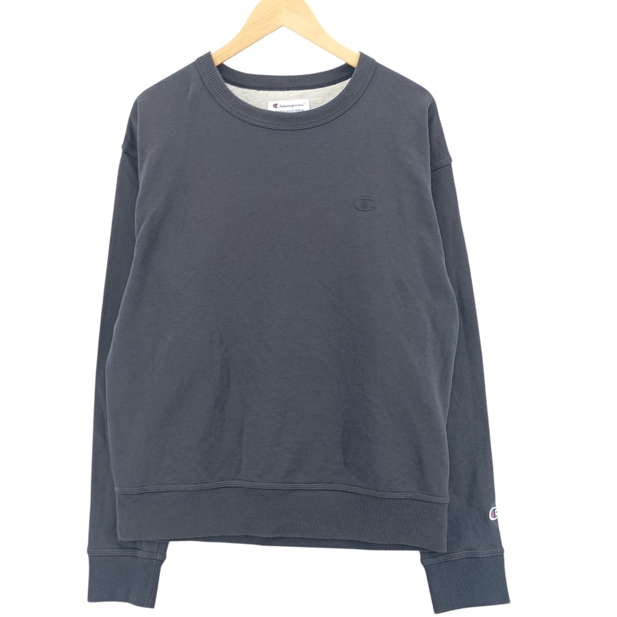 古着 チャンピオン Champion AUTHENTIC ATHLETICWEAR ワンポイントロゴスウェットシャツ トレーナー メンズM相当/eaa419072