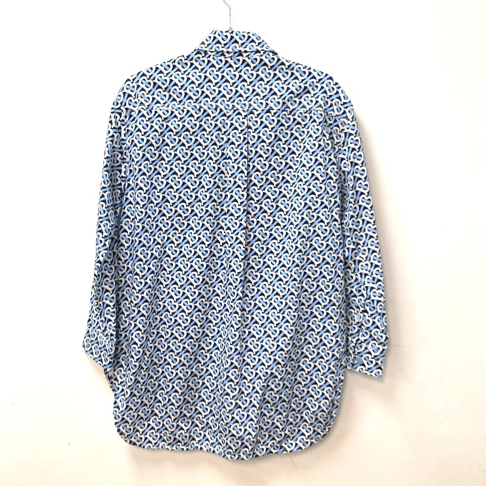 バーバリー BURBERRY TB シャツワンピース ロゴ 8048813 長袖 アパレル アパレル トップス ワンピース コットン ブルー