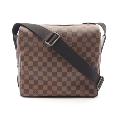 ルイ・ヴィトン LOUIS VUITTON ナヴィグリオ ショルダーバッグ バッグ PVCコーティングキャンバス レザー ダミエ エベヌ メンズ レディース ブラウン系 N45255 【中古】